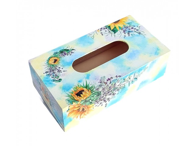 Cutie servetele de hartie - floarea soarelui si lavanda 170443